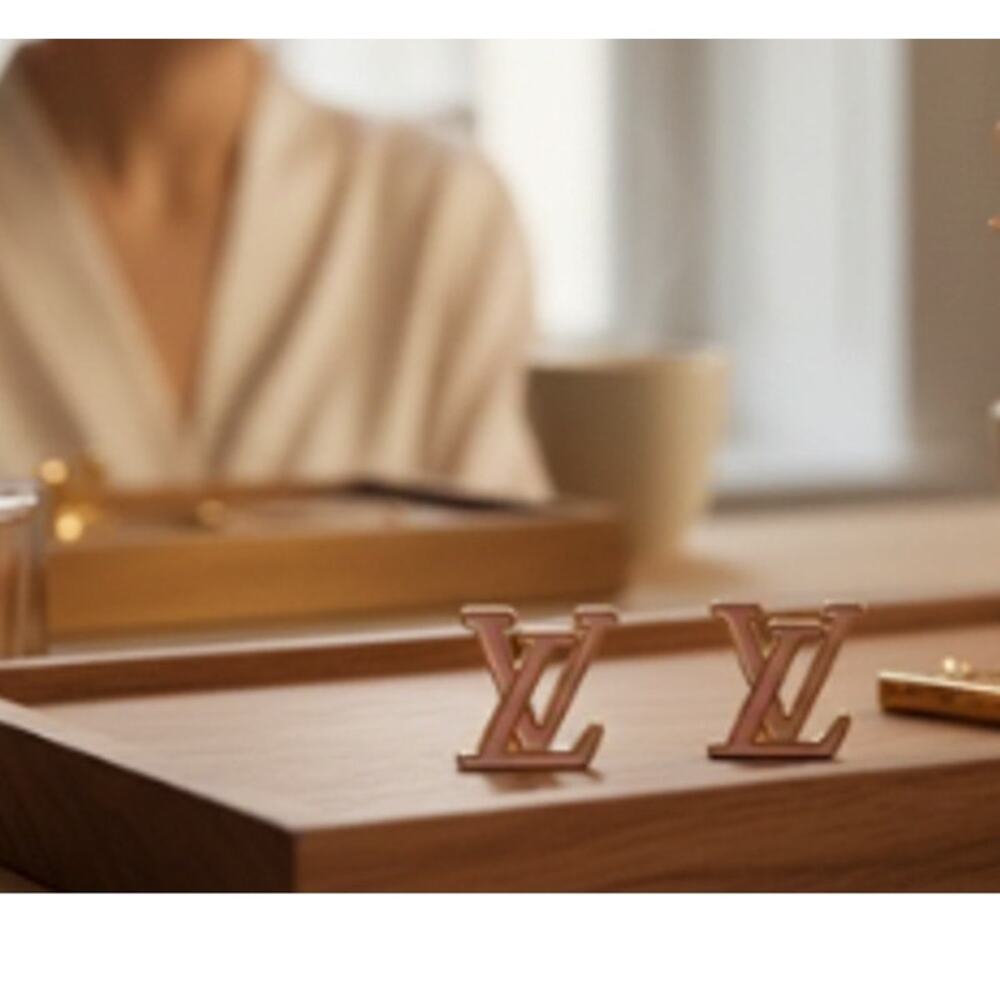 Louis Vuitton LV Iconic Enamel Earrings M01136 - Pink (LVXX009) - Picture 7 of 7